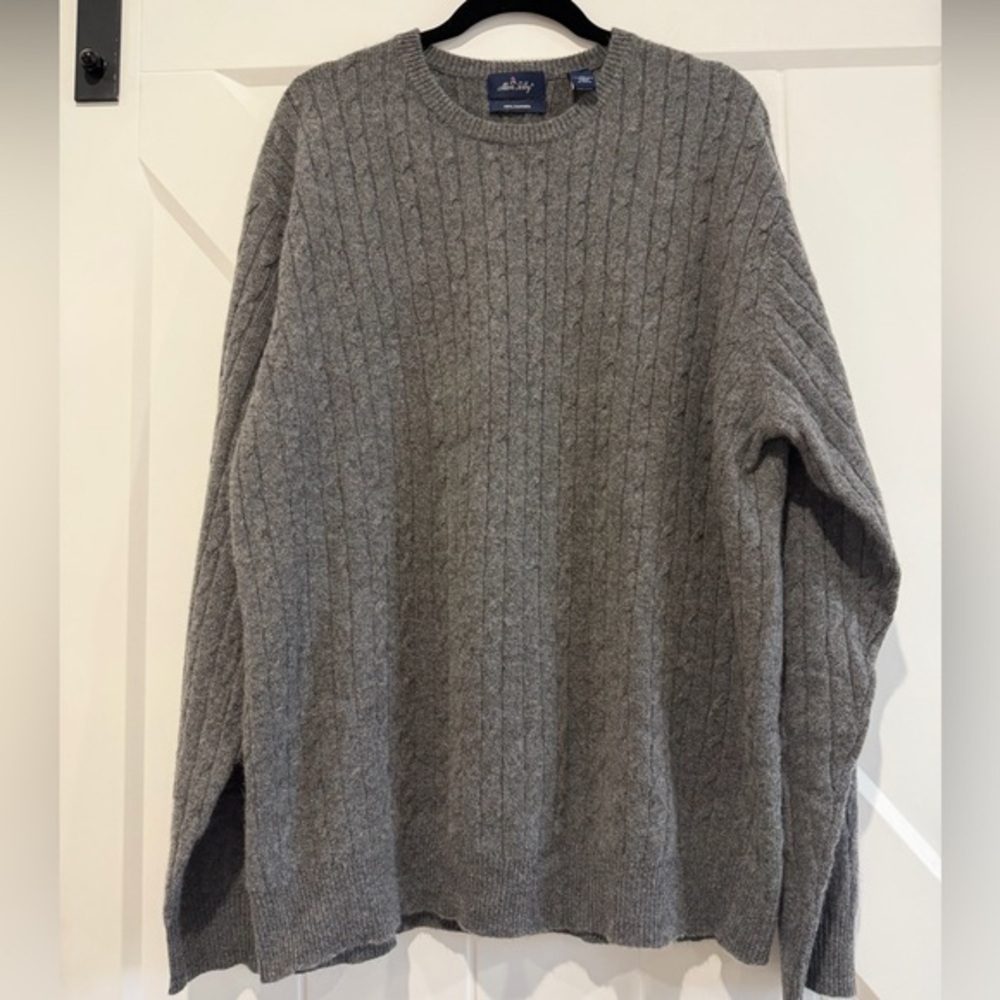 Allen Solly 100% Cashmere Gray Crewneck Sweater